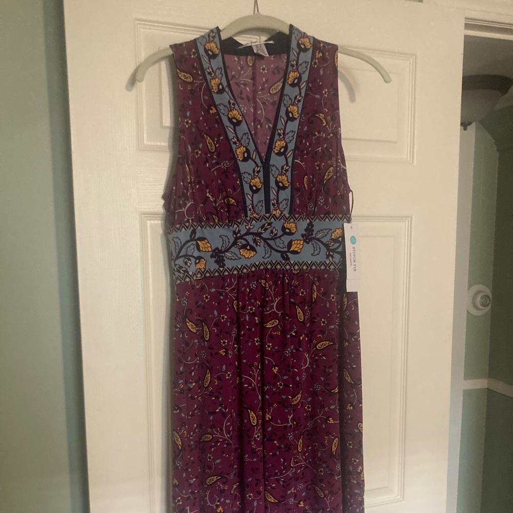 Red and blue print.  New with tags.  Sz sm.